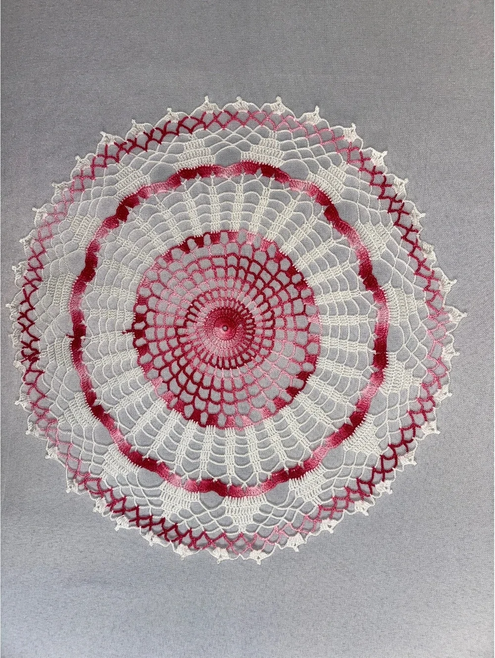 Set of 2 Vintage Crocheted Doilies, 12